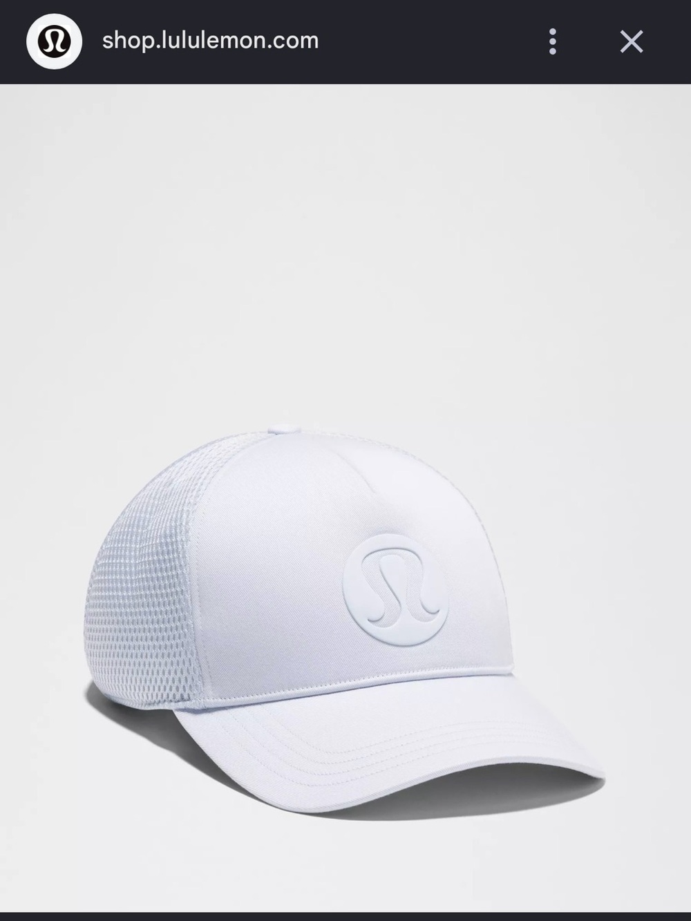 ❤️Lululemon light Blue Logo Trucker Cap❤️